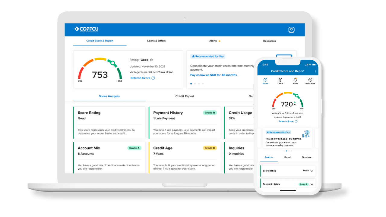 Credit Score by Savvy Money COPFCU